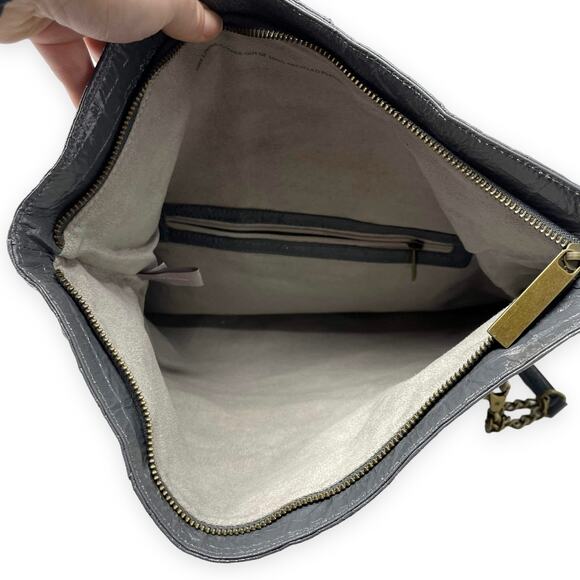 00s MATT AND NAT Vintage Gray Vegan Leather Recycled Plastic Shoulder Bag - Picture 12 of 13